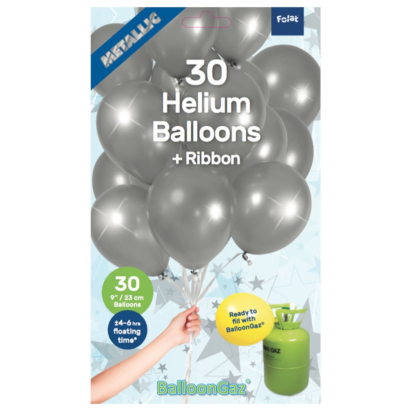 Ballonger 30-pk. Sølv
