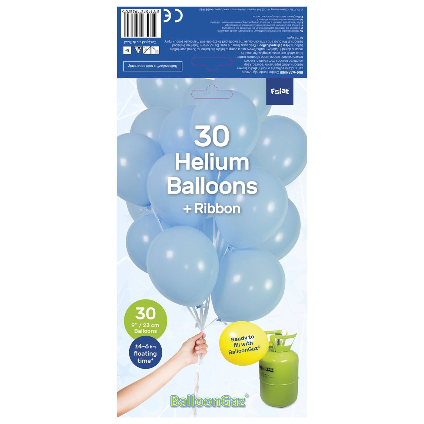 Ballonger 30-pack Ljusblå