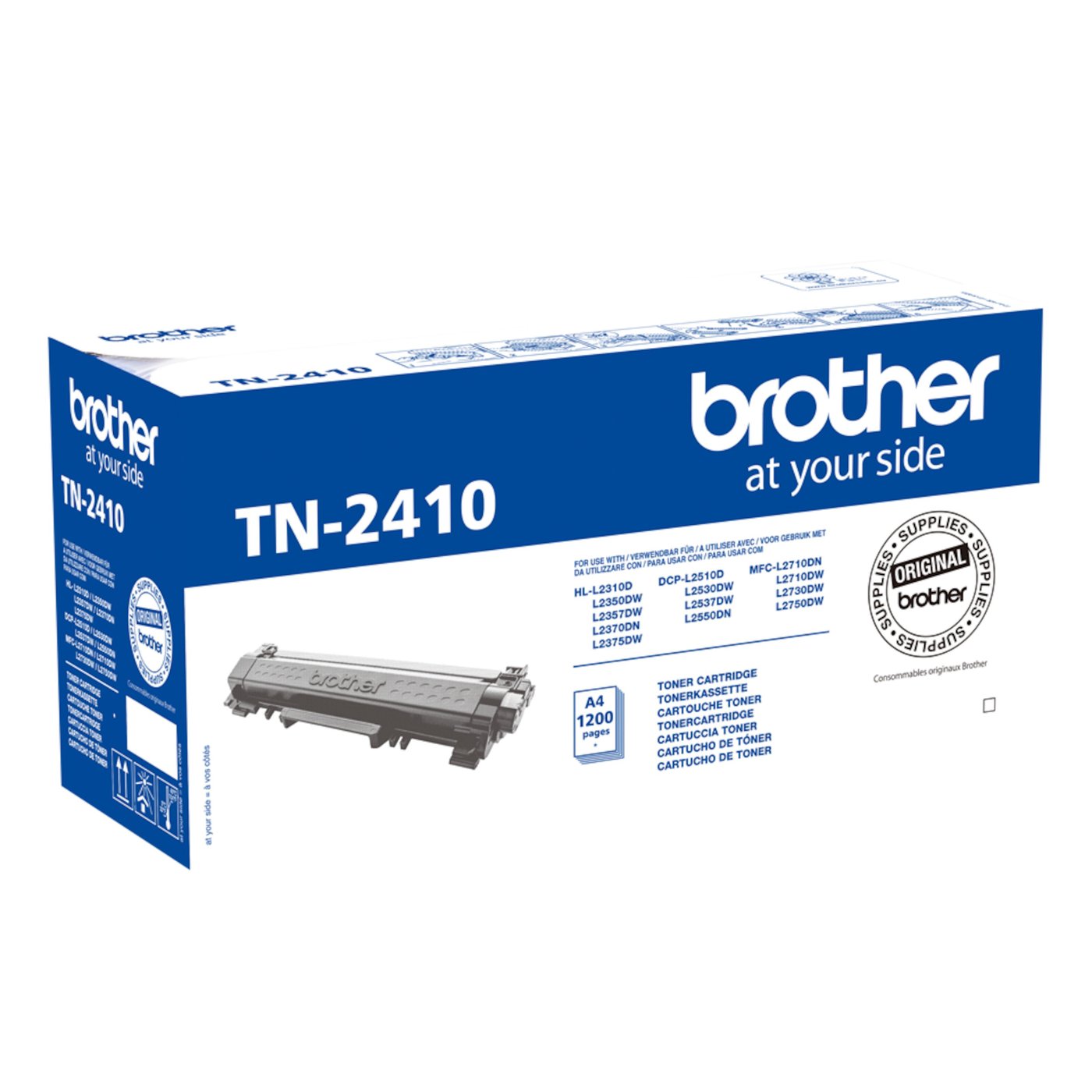 Brother Toner TN-2410 Svart