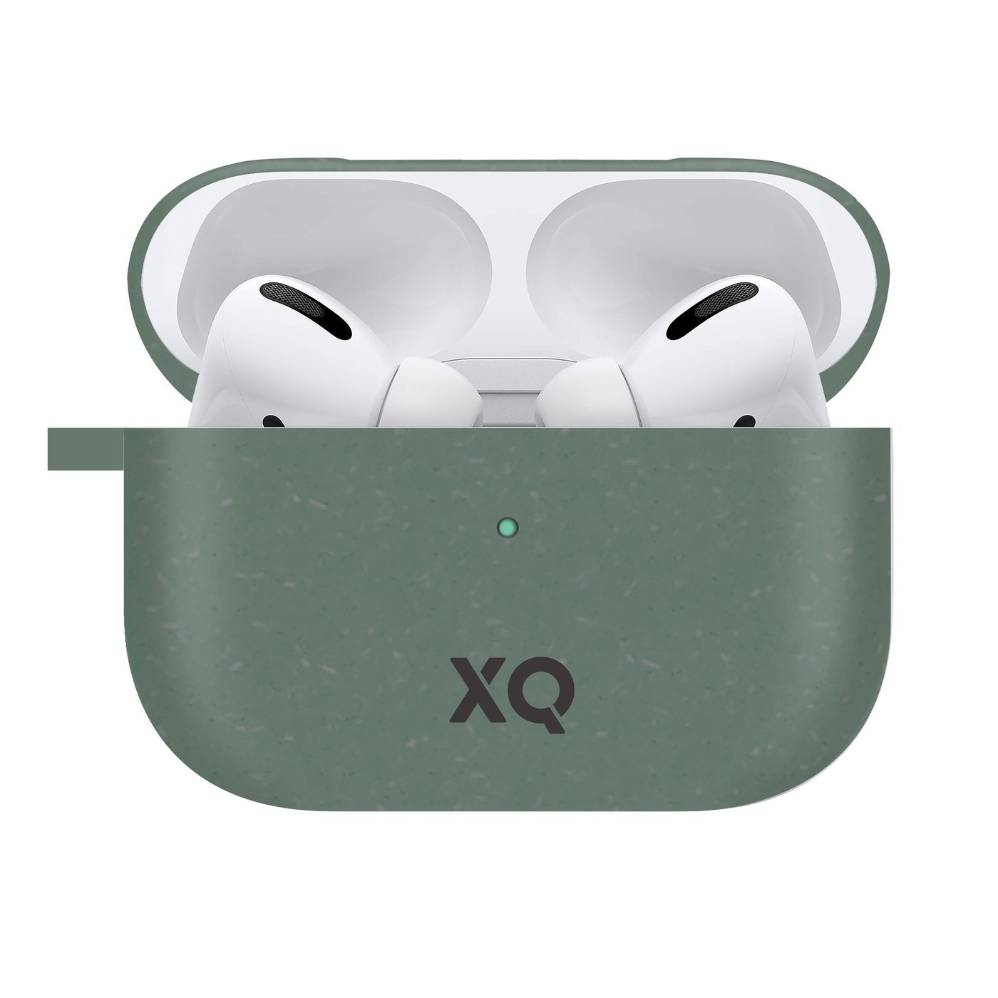 Xqisit Komposterbart fodral för AirPods Pro (Gen 1, 2019) Grön