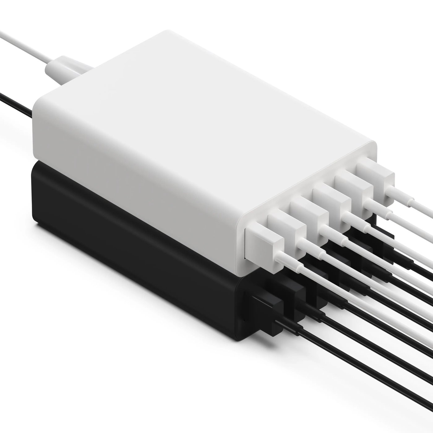 Linocell USB-laddstation 6 portar Svart