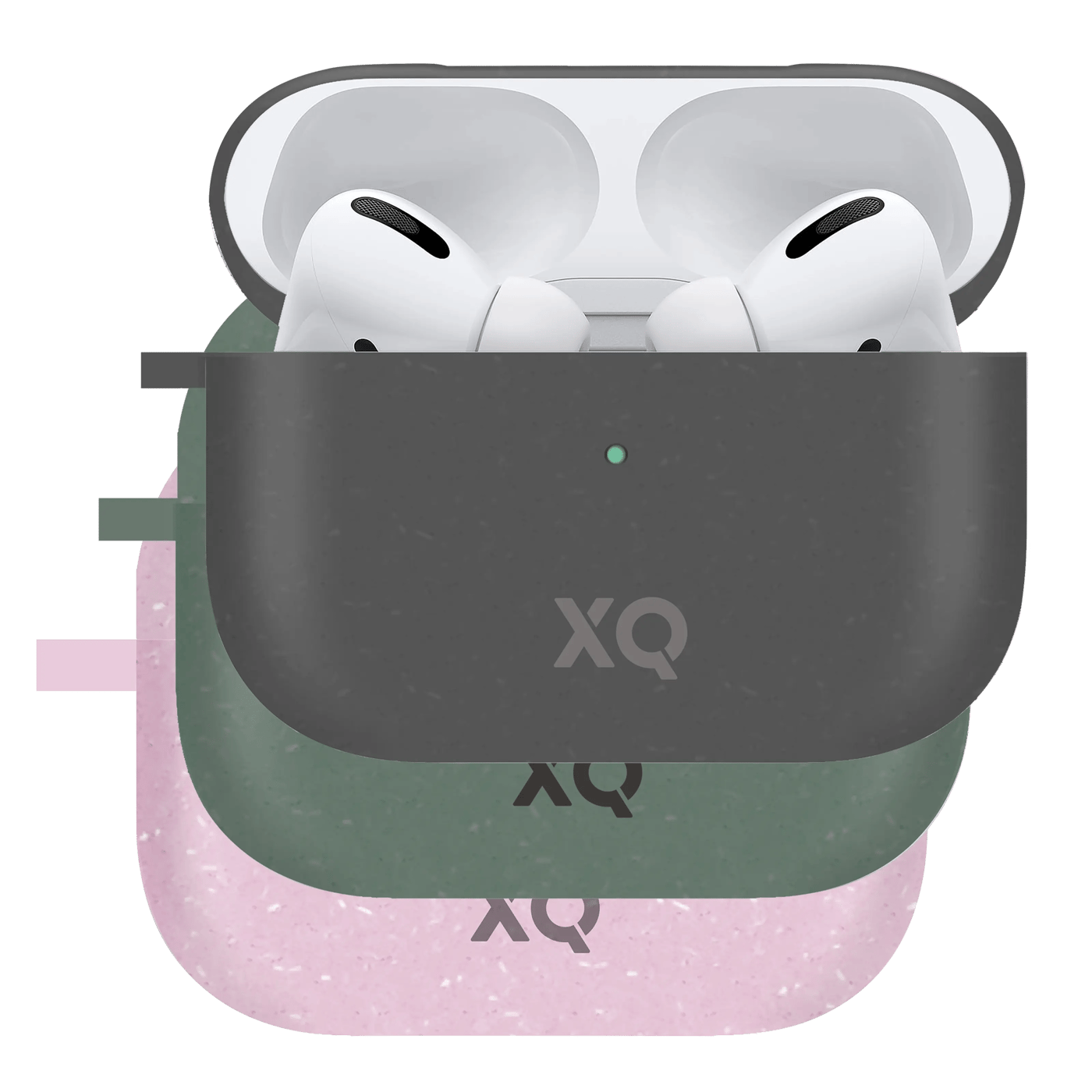 Xqisit Komposterbart etui for Airpods Pro (Gen 1, 2019) Svart