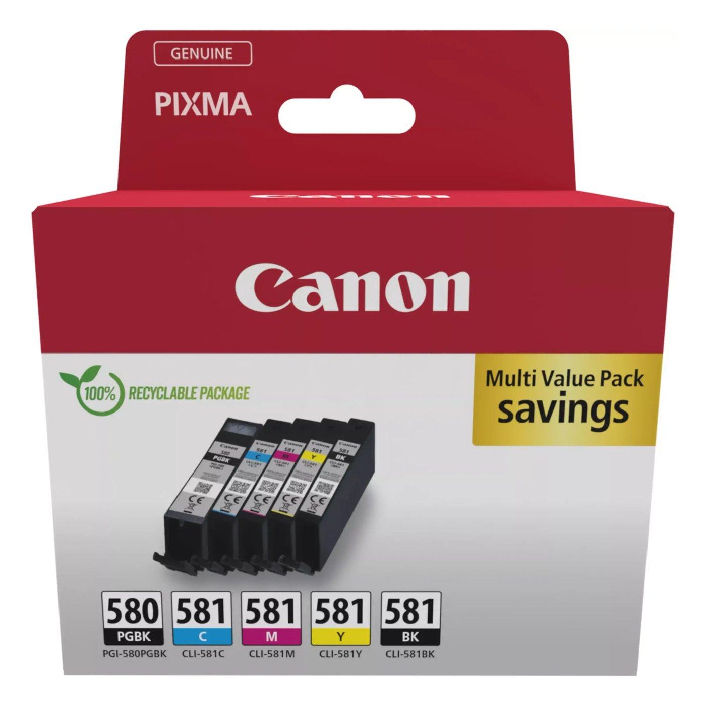 Canon PGI-580 och CLI-581 Bläckpatron 5-pack