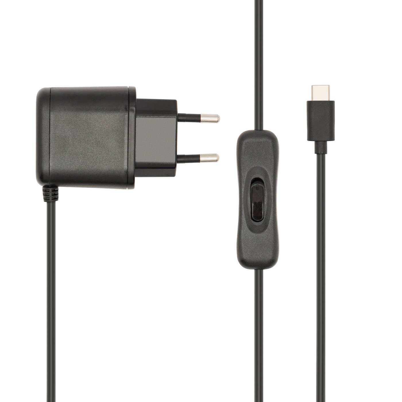 Luxorparts Nätadapter för Raspberry Pi 4, 3 A med strömbrytare