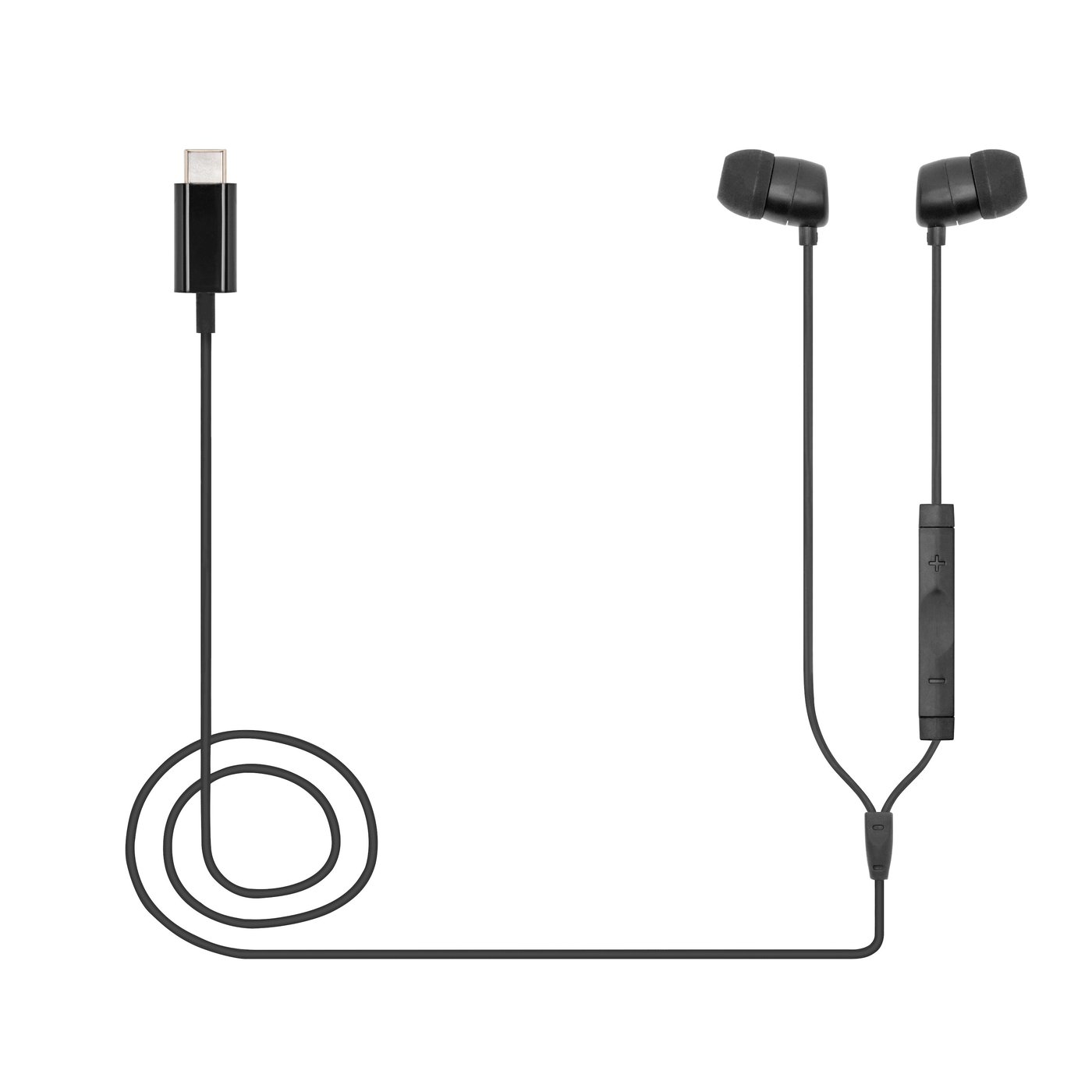 Linocell Bullets USB-C-hodetelefoner Svart