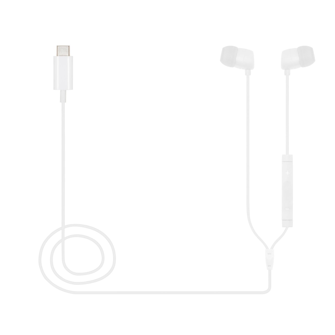 Linocell Bullets USB-C-hodetelefoner Hvit