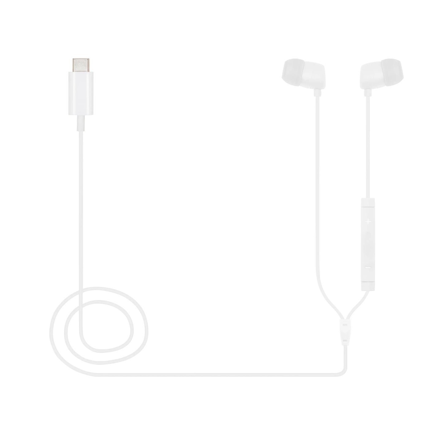 Linocell Bullets USB-C-hodetelefoner Hvit