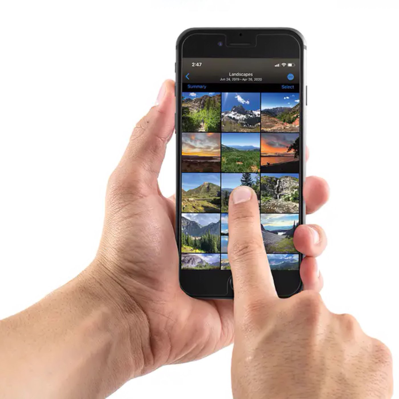 Invisible Shield Glass Elite+ for iPhone SE (2020), 8, 7 og 6