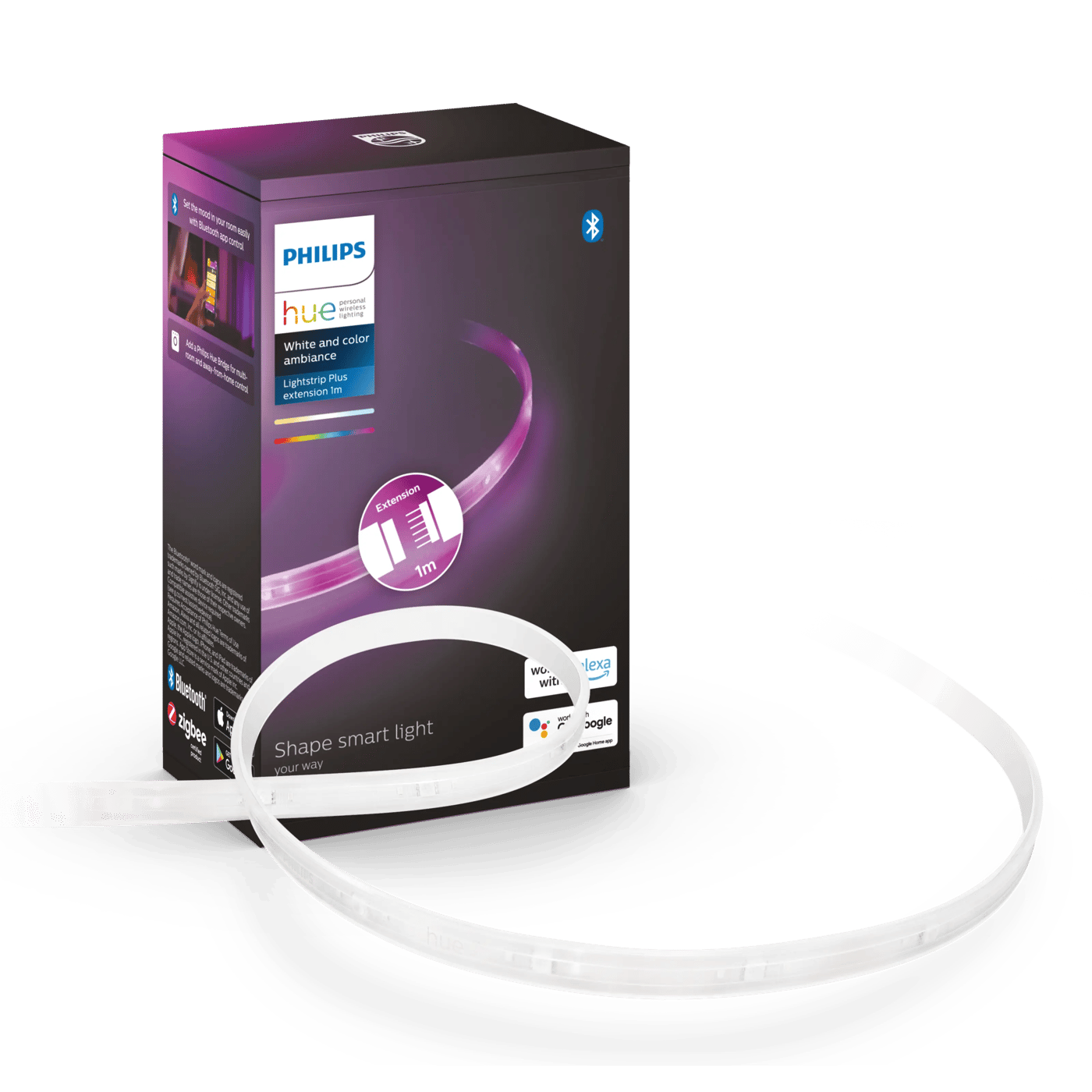 Philips Hue Extension Lightstrip Plus V4 Forlenger til LED-list