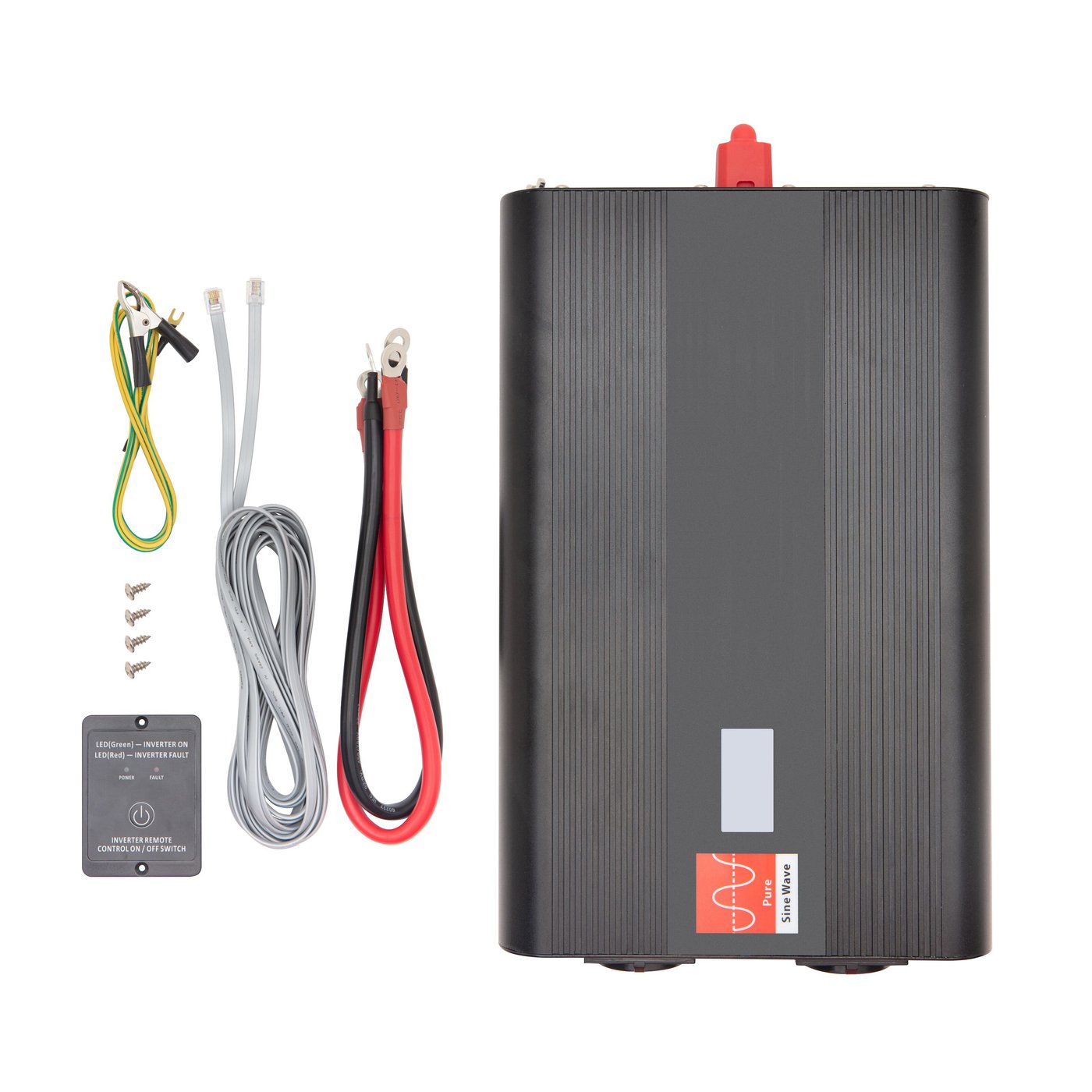 Luxorparts Växelriktare med ren sinusvåg 2000 W