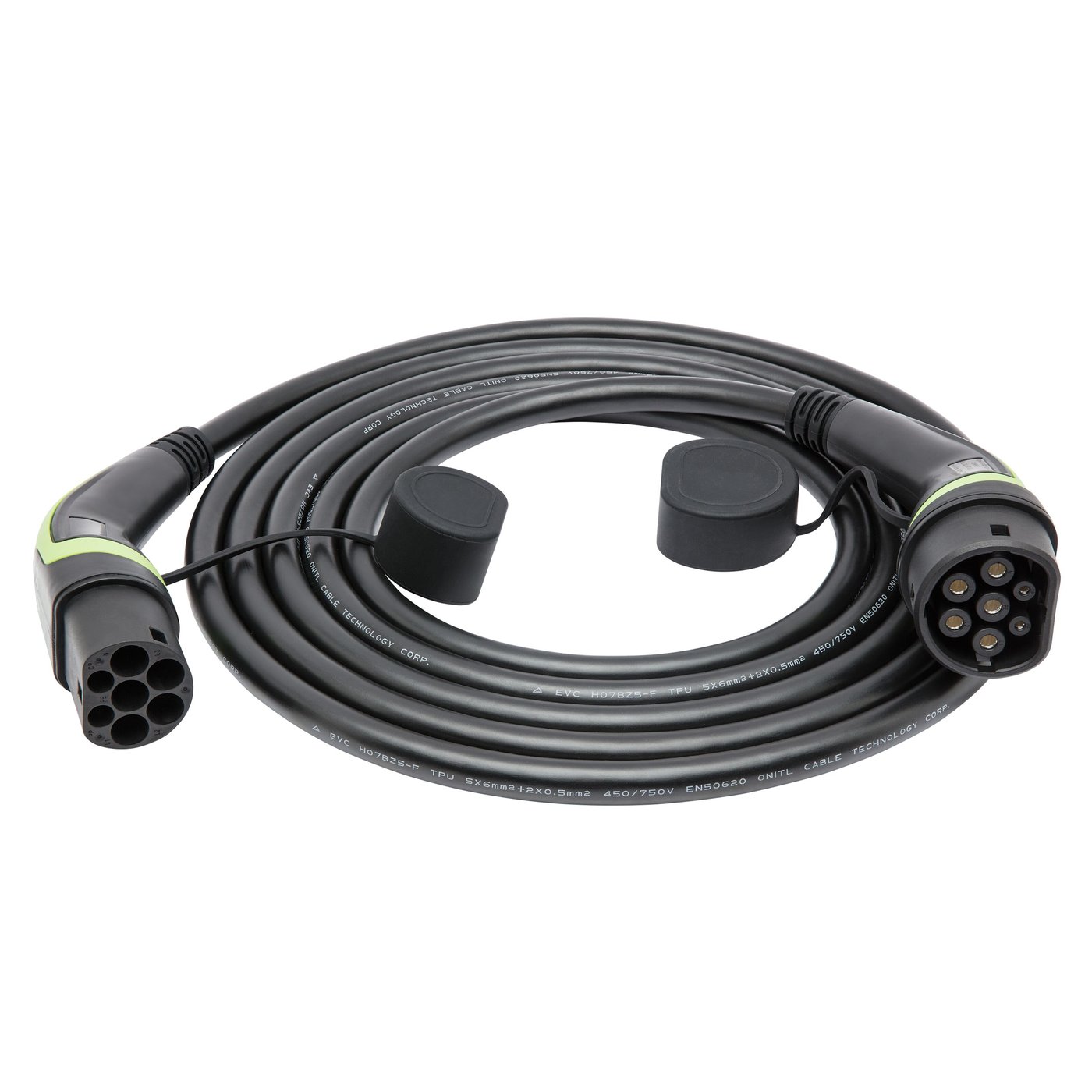 Luxorparts BEV Typ 2 Laddkabel för elbil 22 kW 3 fas 8 m