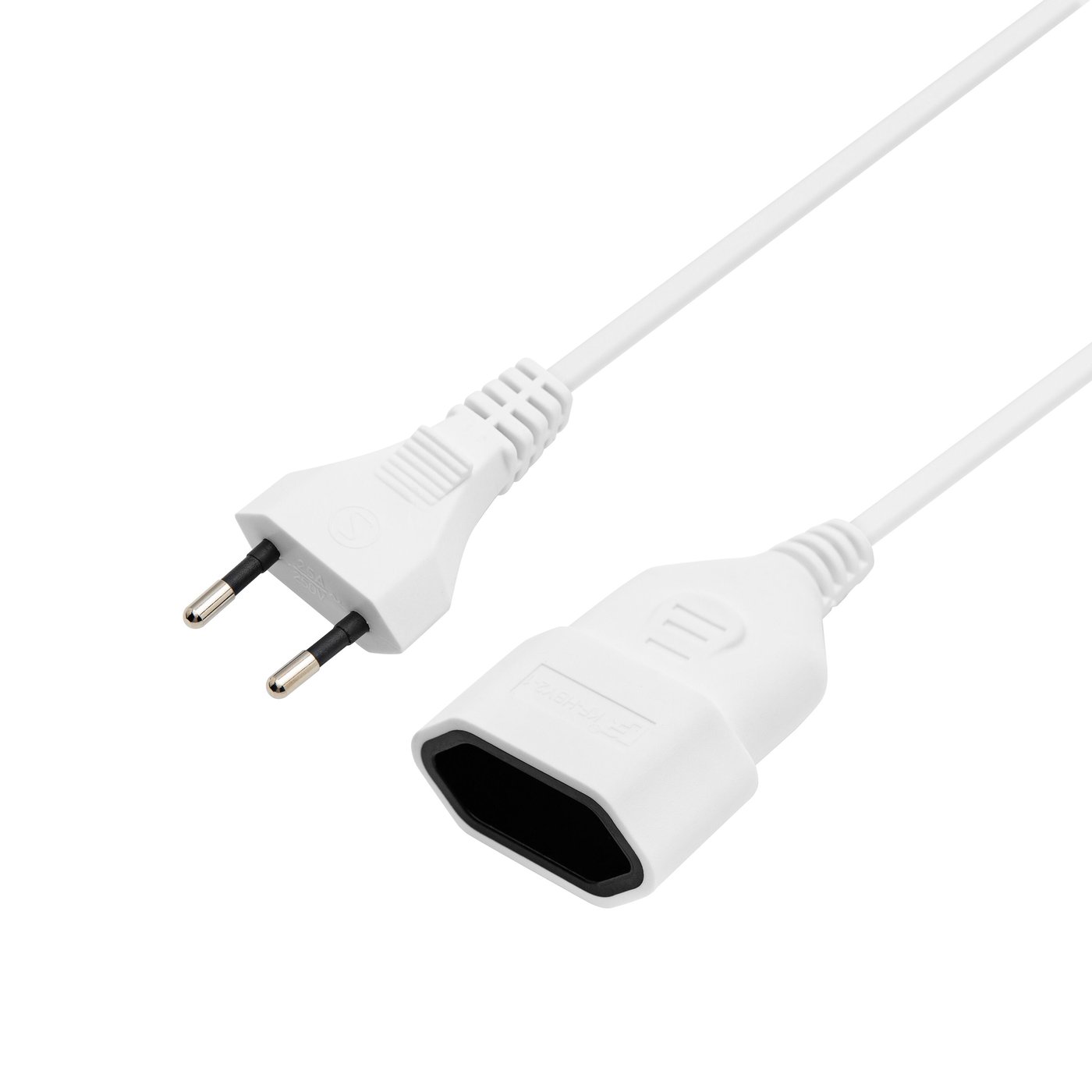 Luxorparts Förlängningskabel Ojordad (EU) 15 cm 5-pack