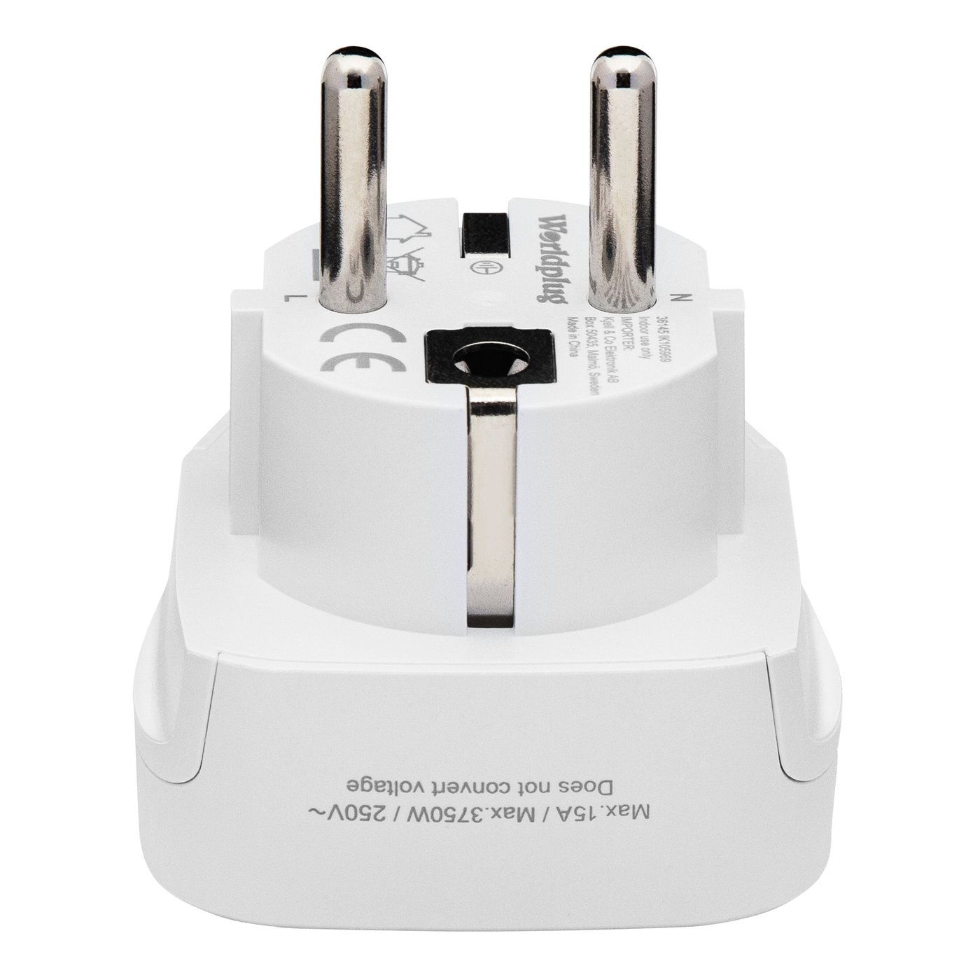 Luxorparts Jordad reseadapter Universal till Sverige