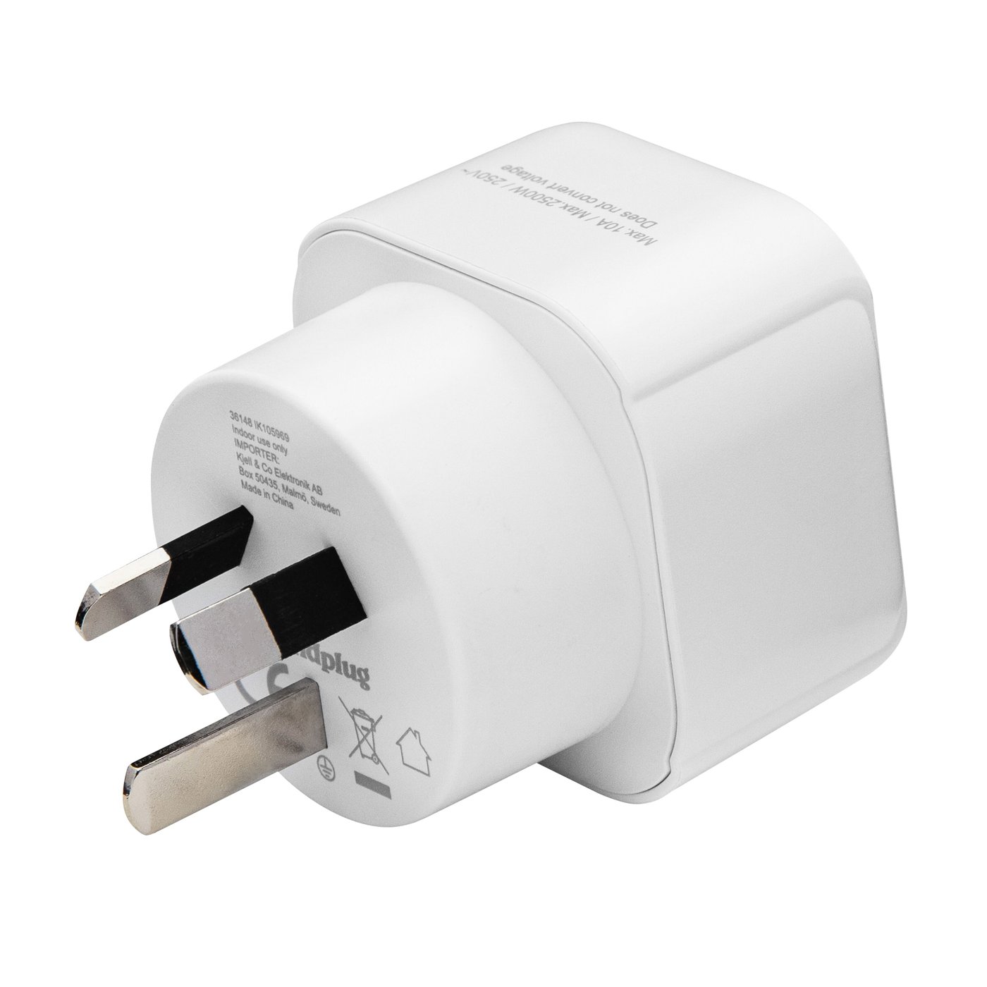 Luxorparts Jordad reseadapter Australien, Kina