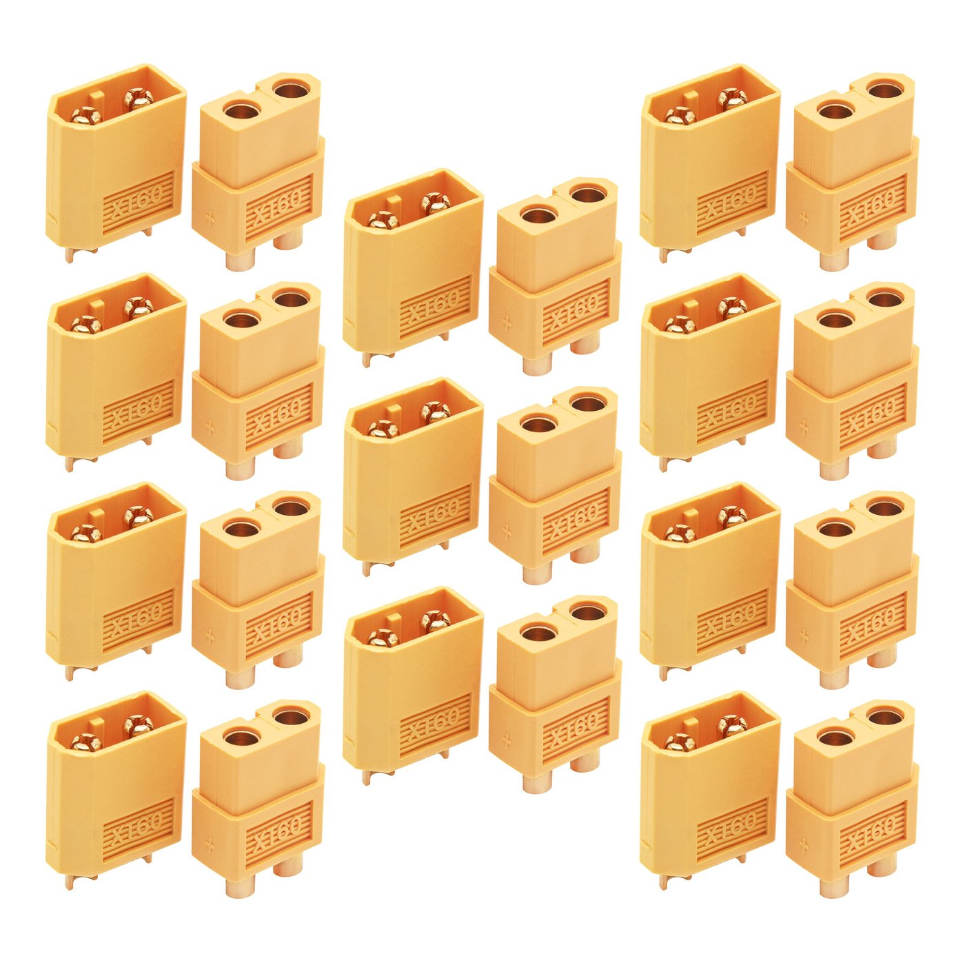 Luxorparts Kontaktsett XT60 med krympeslange - 10 par