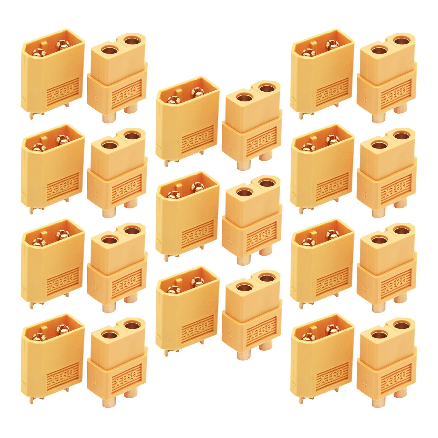 Luxorparts Kontaktsett XT60 med krympeslange - 10 par