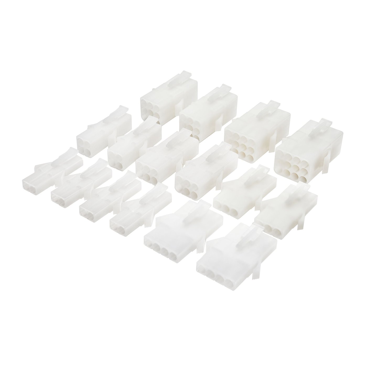 Luxorparts Sortimentslåda kontaktpar med snäpplås 12-pack