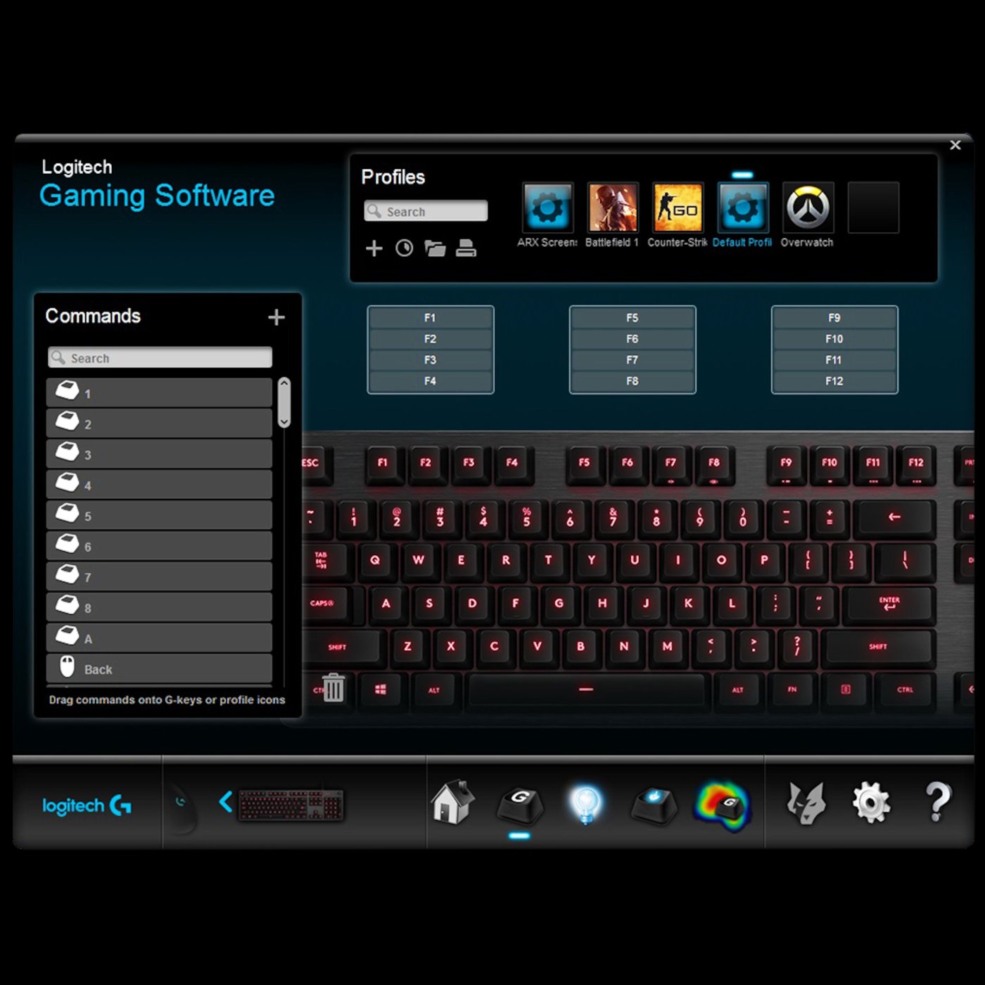 Logitech G 513 Mekanisk tastatur Carbon Tactile