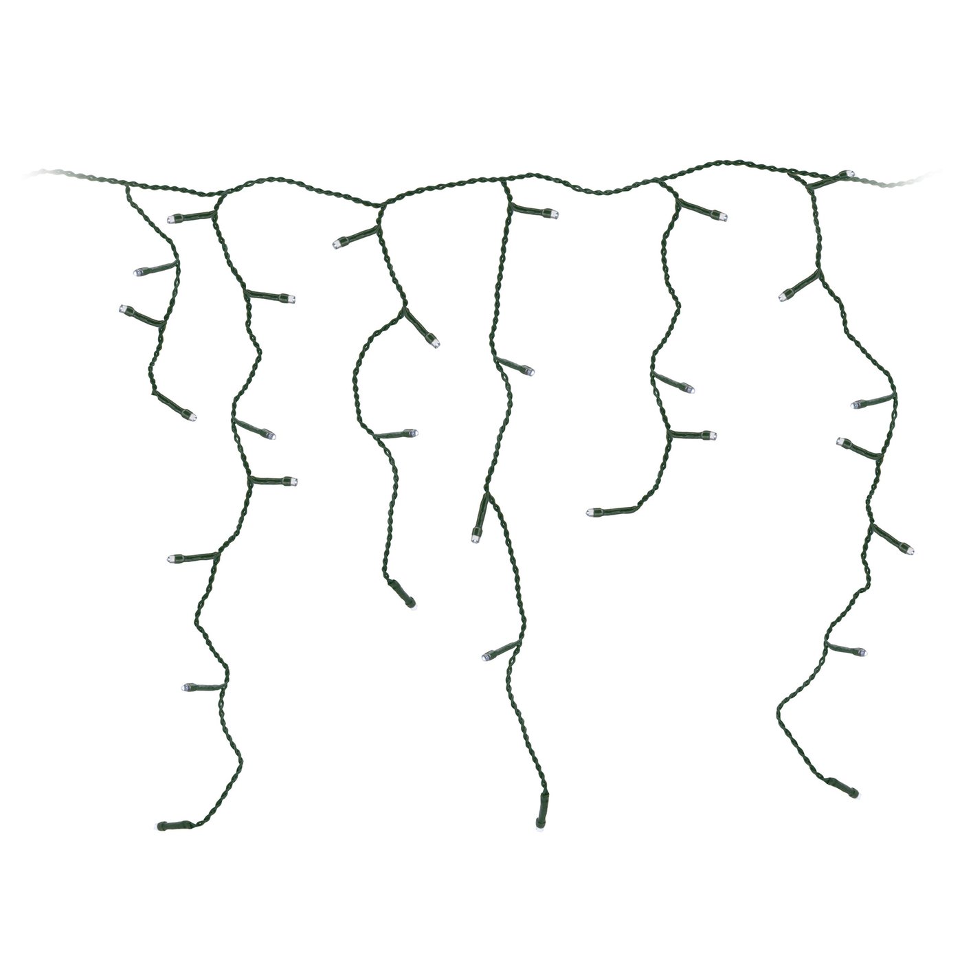 Ljusslinga Istapp 180 LED 6 m (svart)