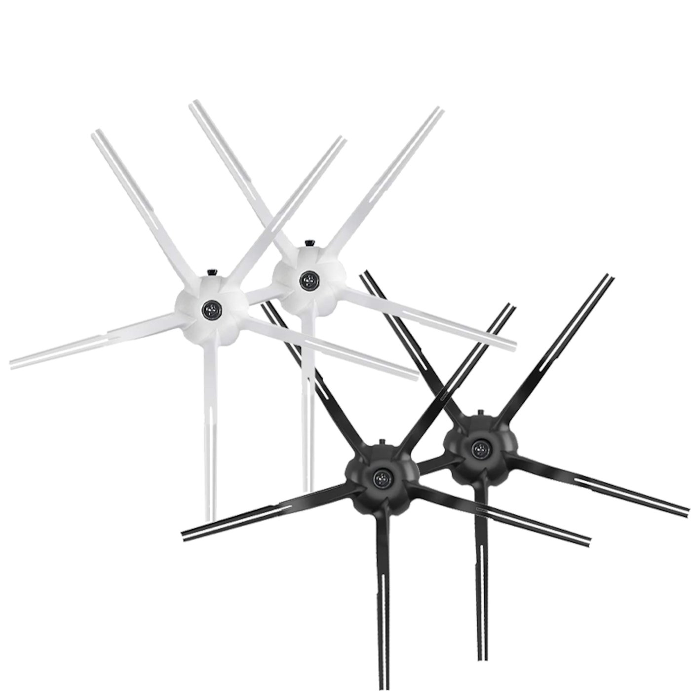 Roborock 5-armet hjørnebørste for robotstøvsuger 2-pk. Hvit