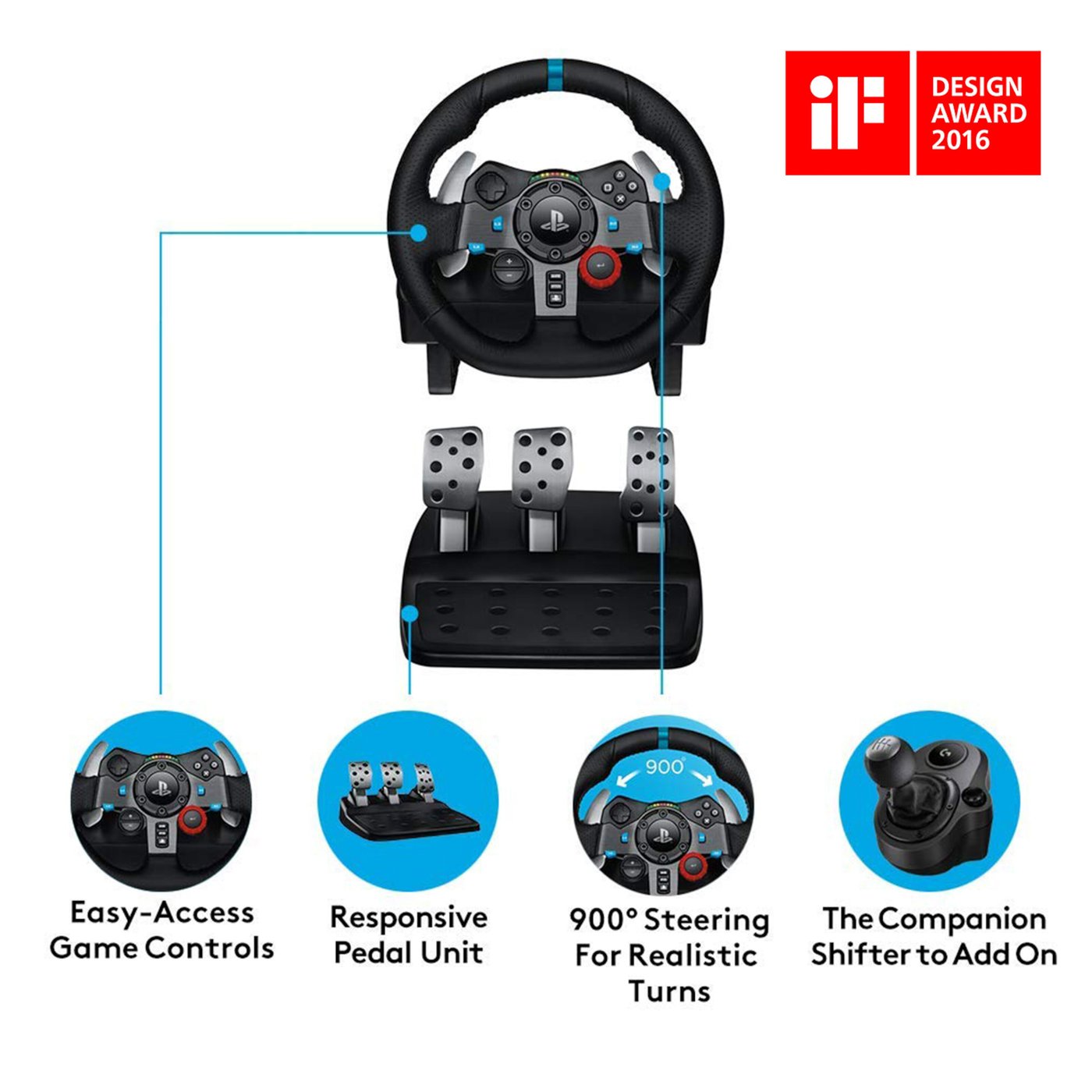 Logitech G 29 Driving Force Ratt till Playstation och PC