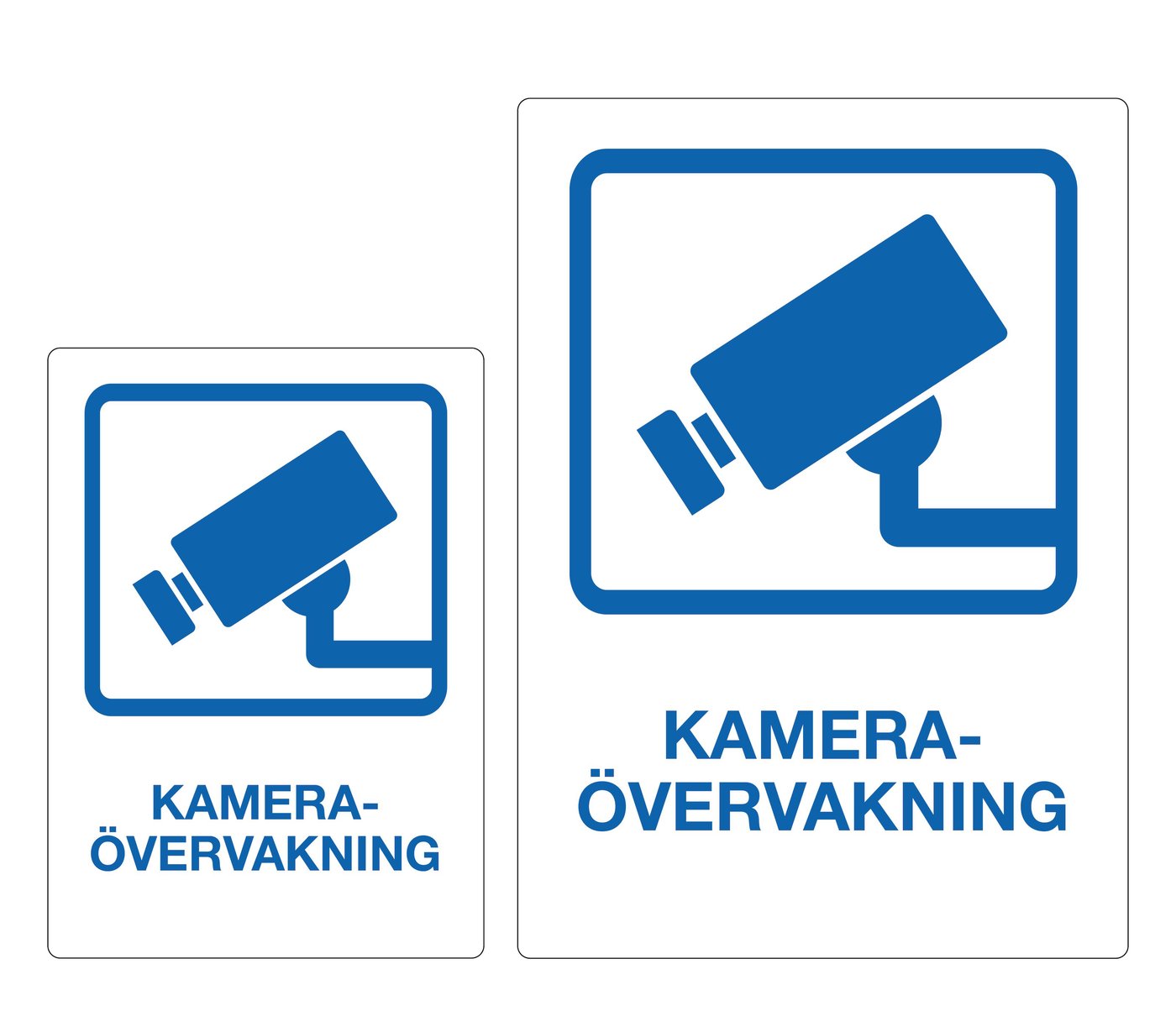 Luxorparts Övervakningsskylt 2-pack