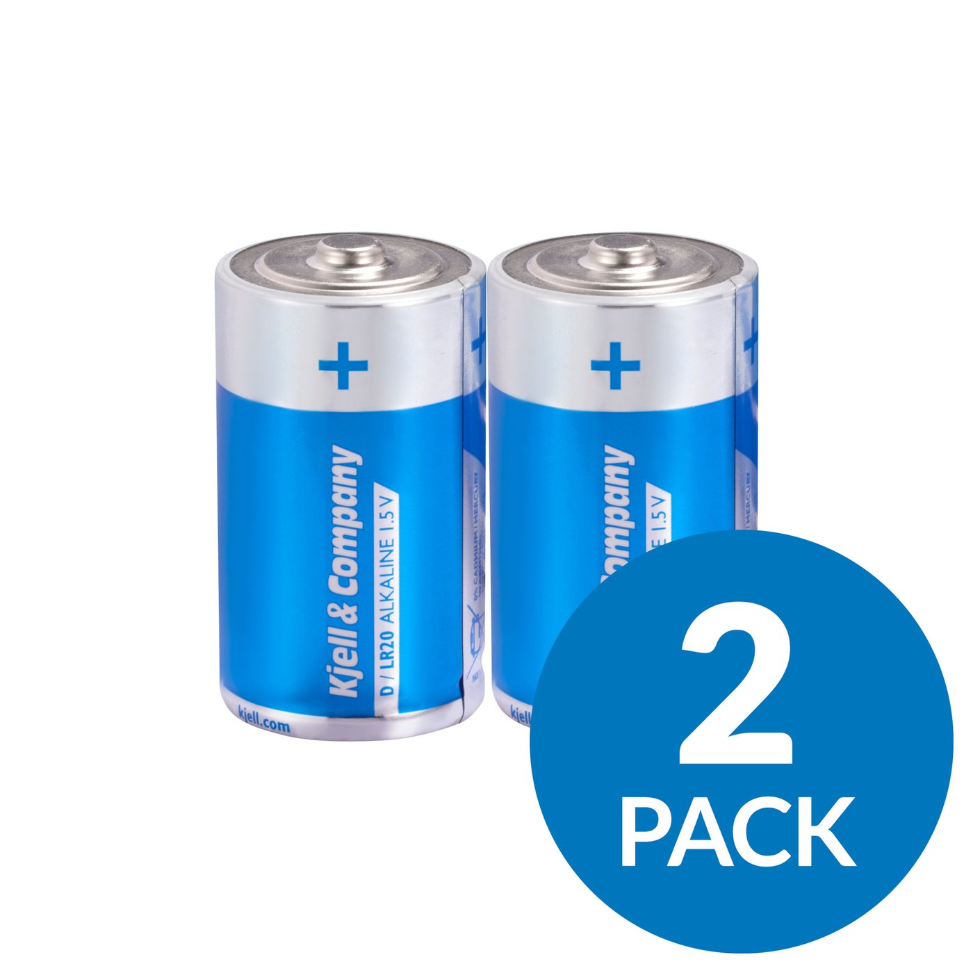 Kjell & Company D-batterier (LR20) 2-pack