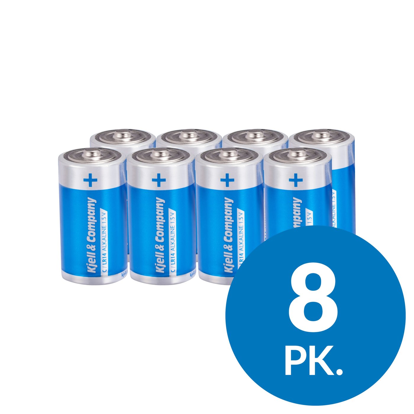 Kjell & Company C-batterier (LR14) 8-pk.