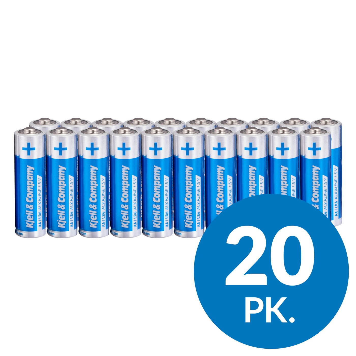 Kjell & Company AA-batterier (LR6) 20-pk.
