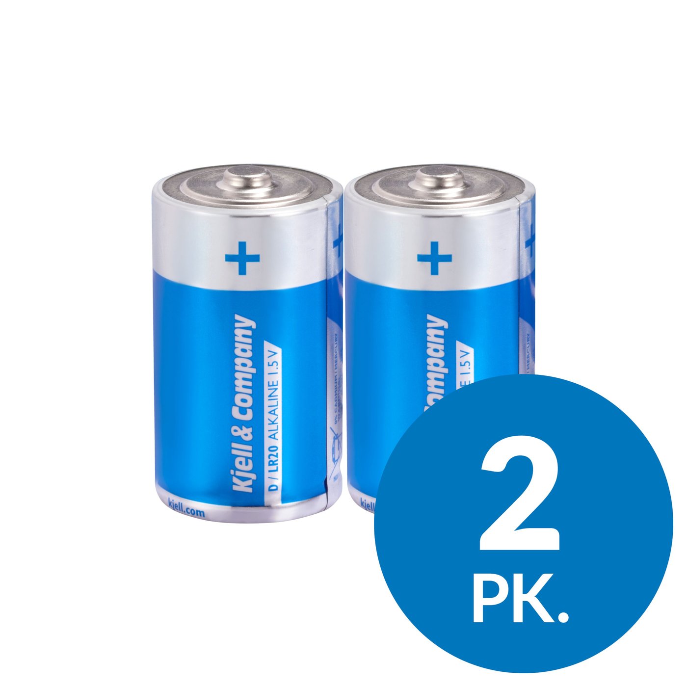 Kjell & Company D-batterier (LR20) 2-pakk