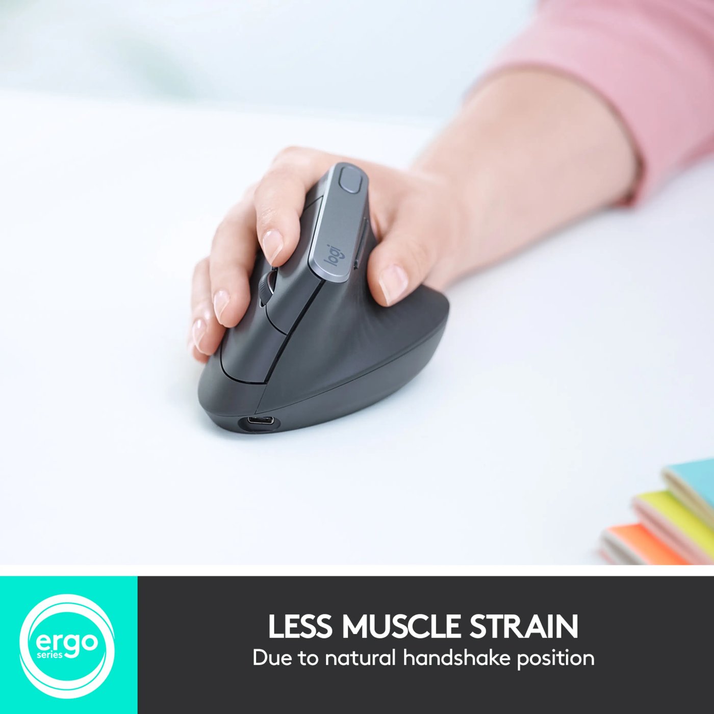 Logitech MX Vertical Trådløs datamus