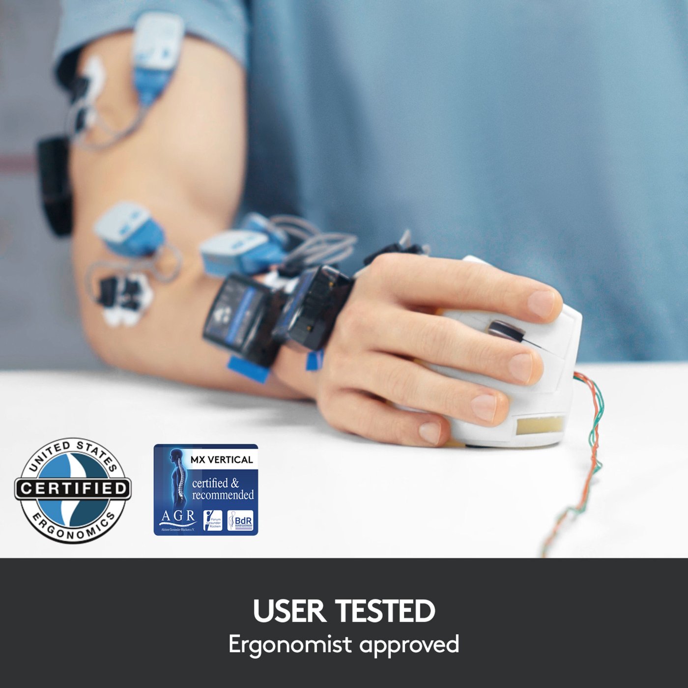 Logitech MX Vertical Trådløs datamus