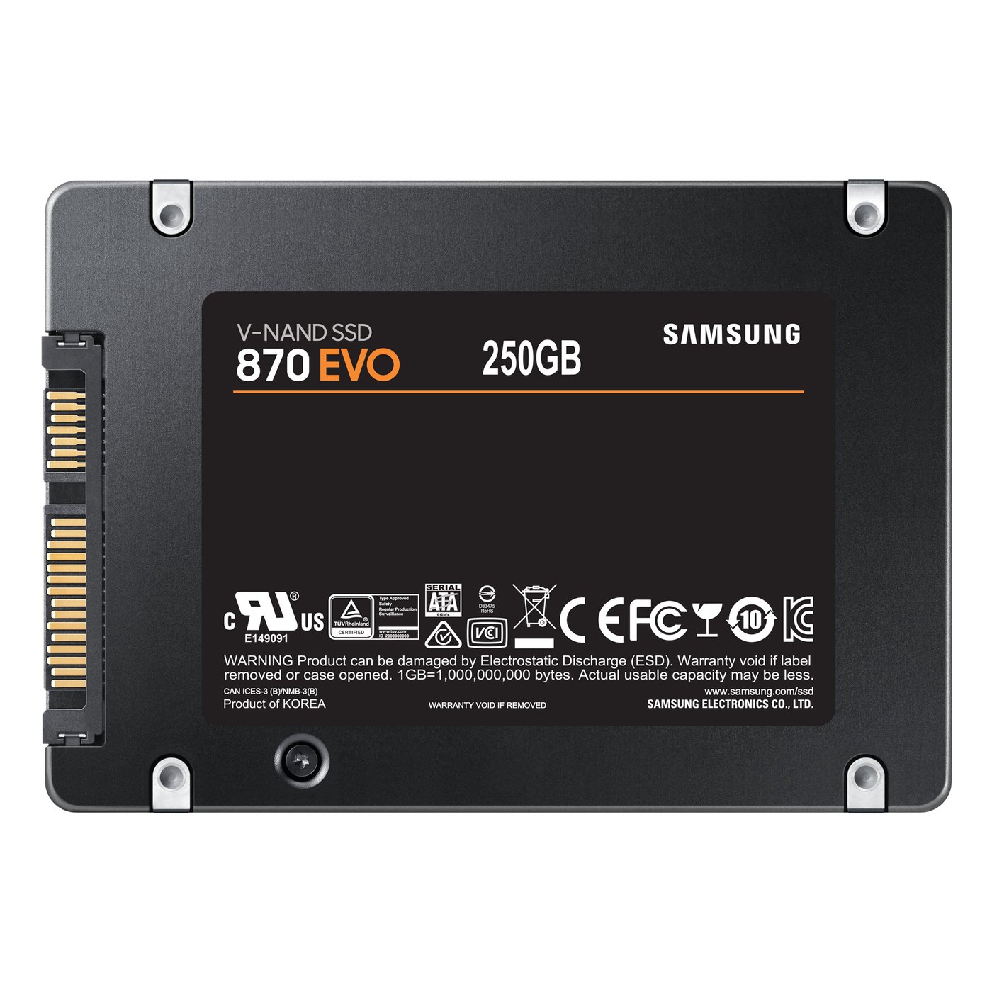Samsung 870 EVO SSD-disk 250 GB