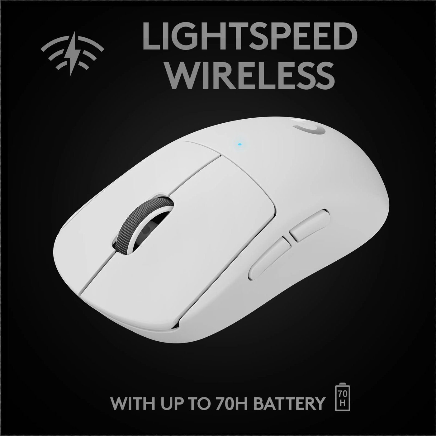 Logitech G Pro X Superlight Trådløs gamingmus Hvit
