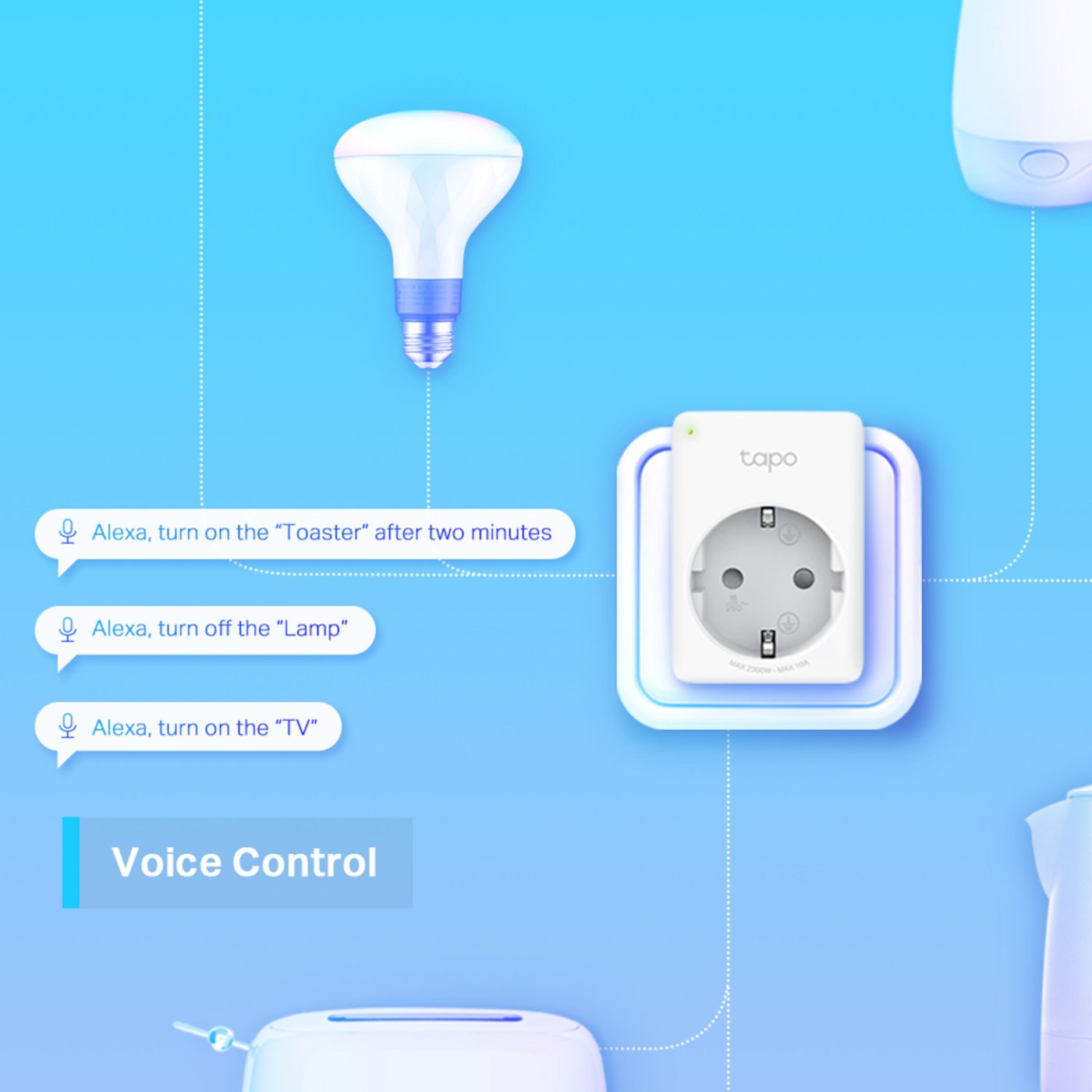 TP-link Tapo Mini Smart Wifi Fjernstrømbryter 4-pk.