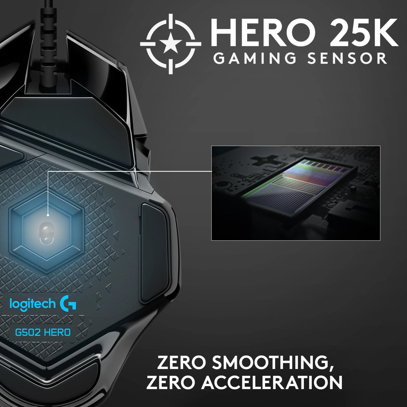 Logitech G 502 Hero Profesjonell gamingmus