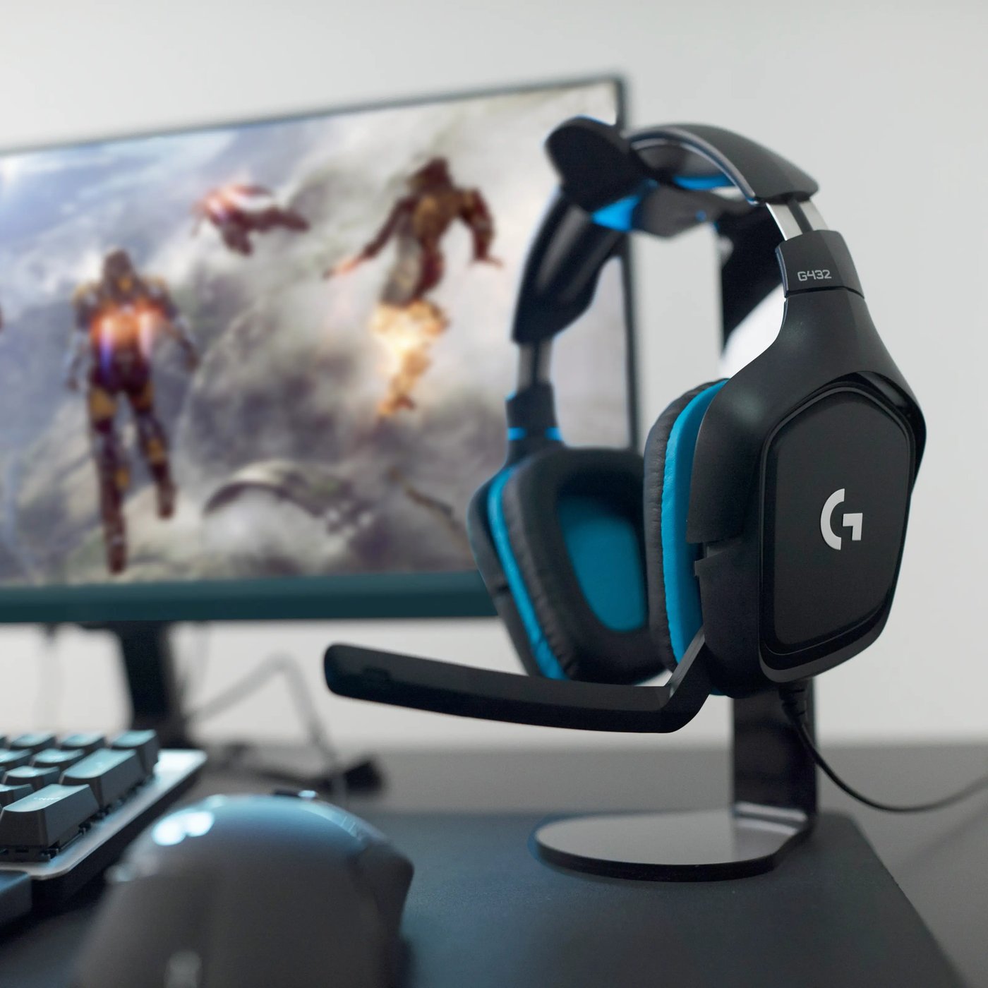 Logitech G 432 Gamingheadset med surroundljud