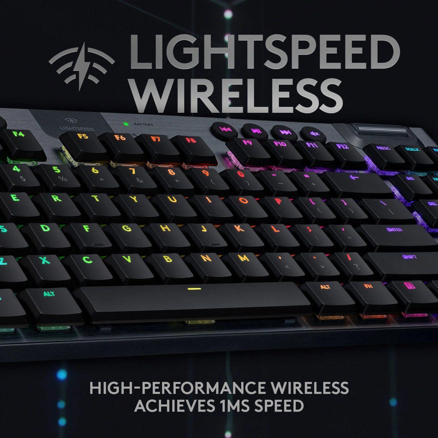 Logitech G 915 TKL Mekaniskt tangentbord GL Clicky Svart