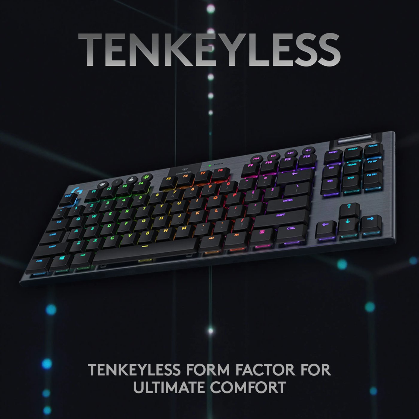 Logitech G 915 TKL Mekaniskt tangentbord GL Clicky Svart