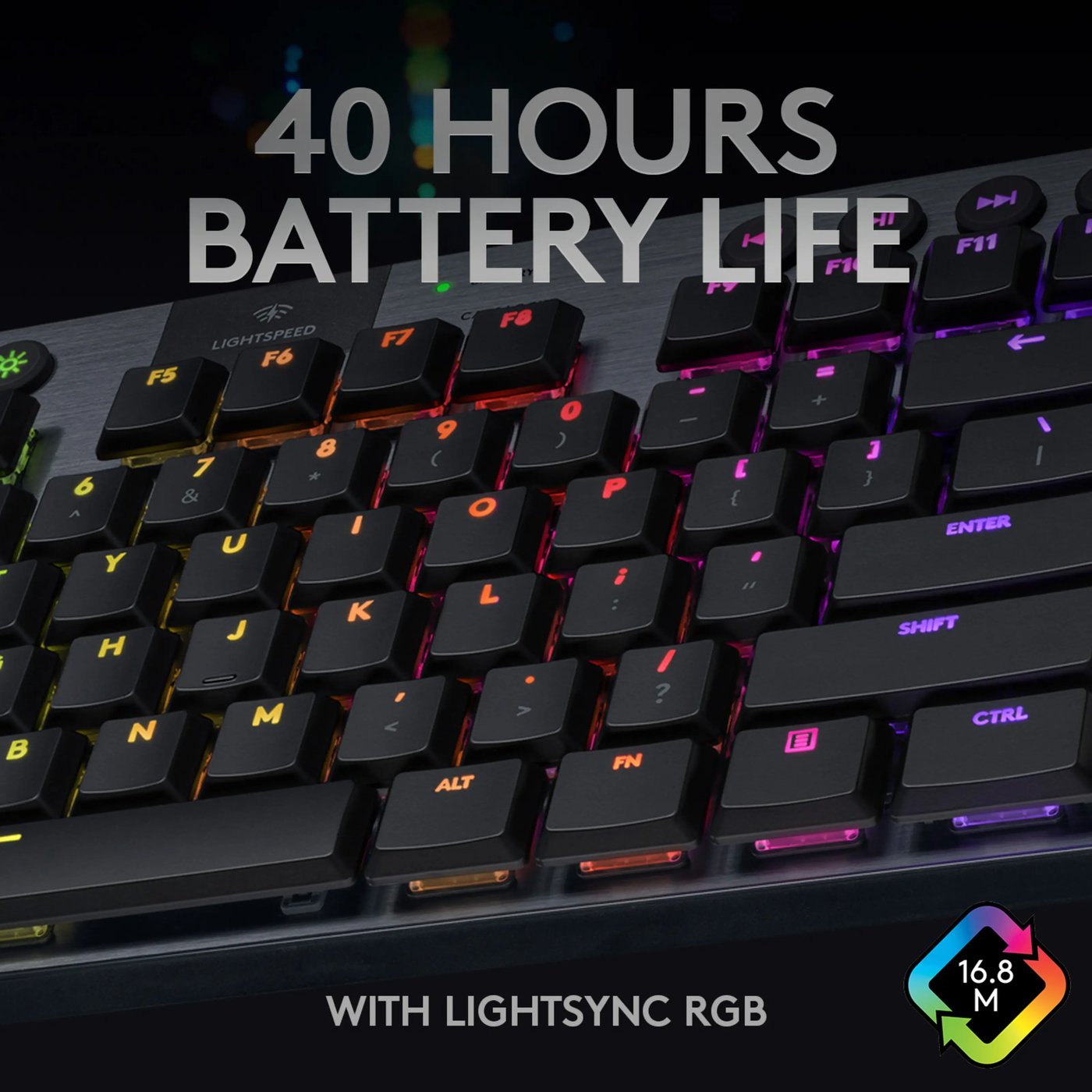 Logitech G 915 TKL Mekaniskt tangentbord GL Clicky Svart