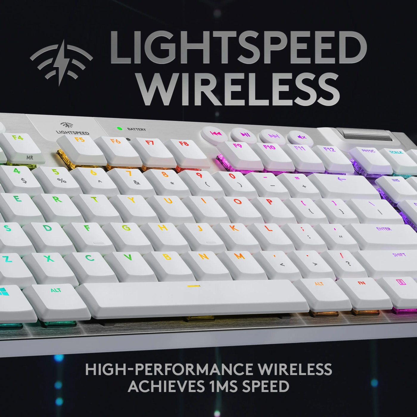 Logitech G 915 TKL Mekanisk tastatur GL Tactile Vit