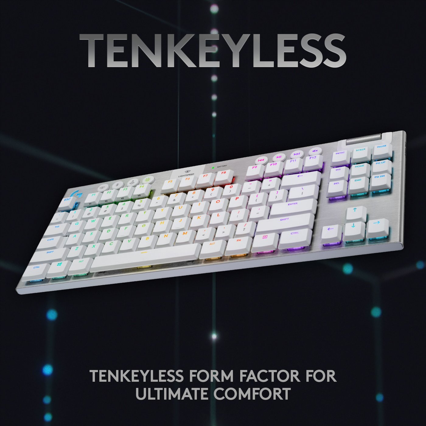 Logitech G 915 TKL Mekanisk tastatur GL Tactile Vit