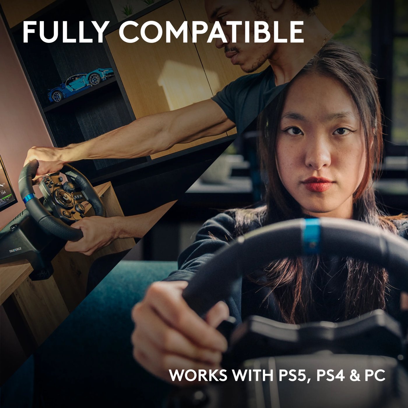 Logitech G 923 Driving Force Ratt for Playstation og PC