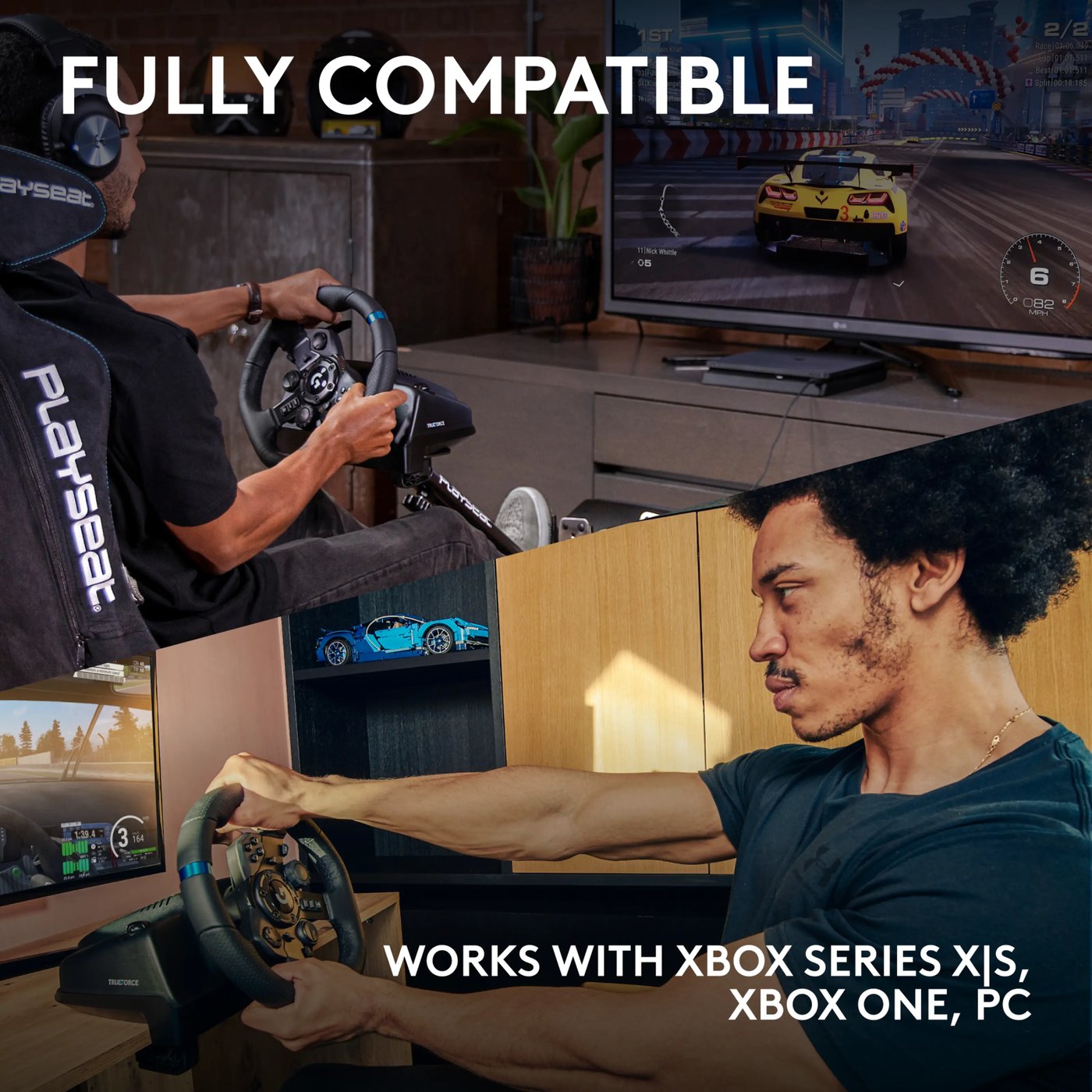 Logitech G 923 Driving Force Ratt til Xbox og PC