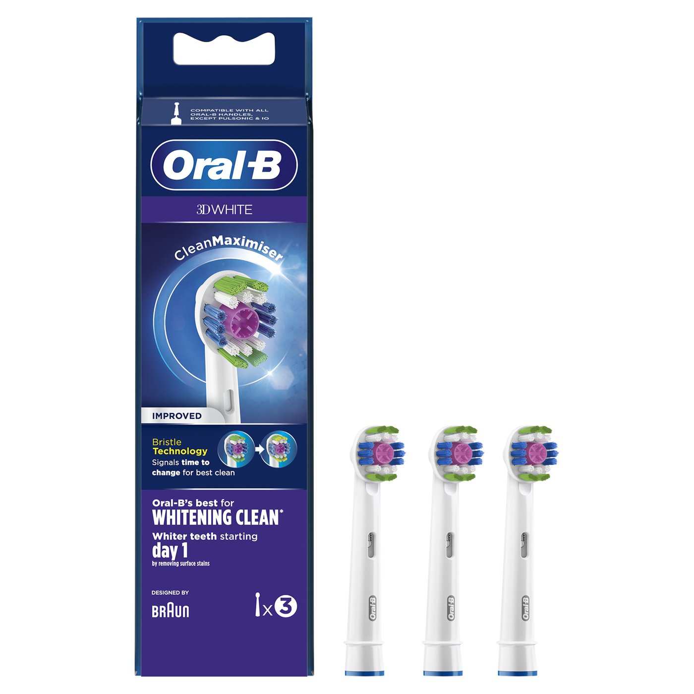 Oral-B 3D White Tandborsthuvud 3-pack
