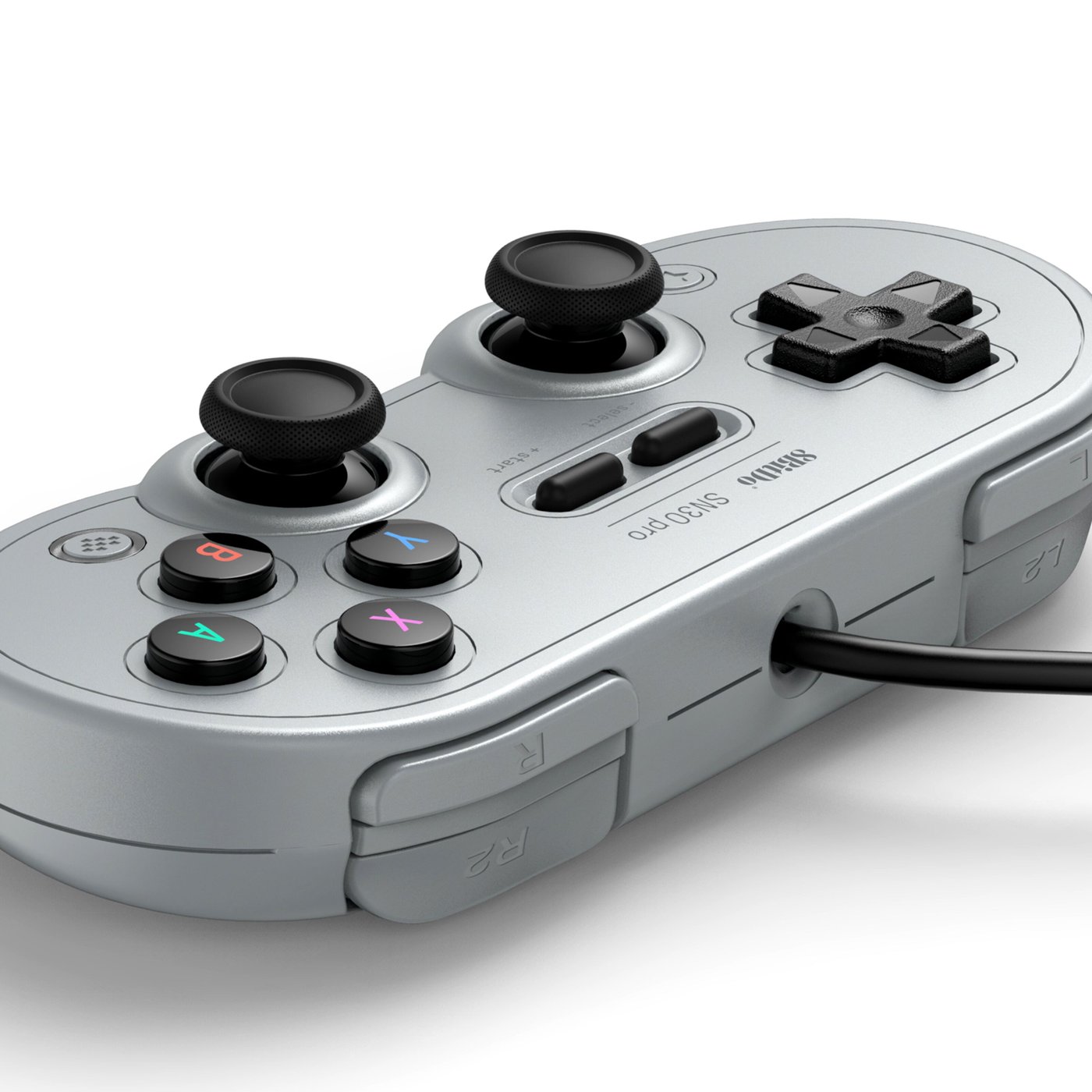 8Bitdo SN30 Pro Håndkontroller med USB-tilkobling Grå