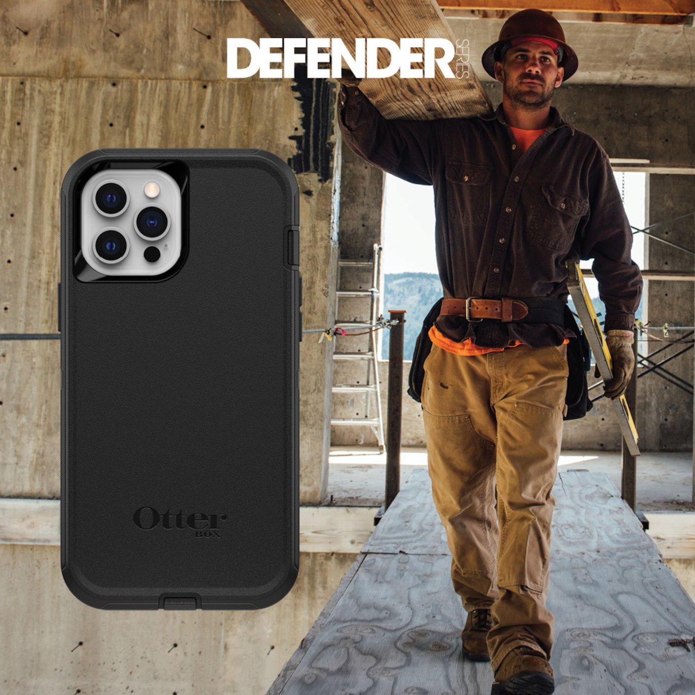 Otterbox Defender Tåligt skal för iPhone 12 och 12 Pro