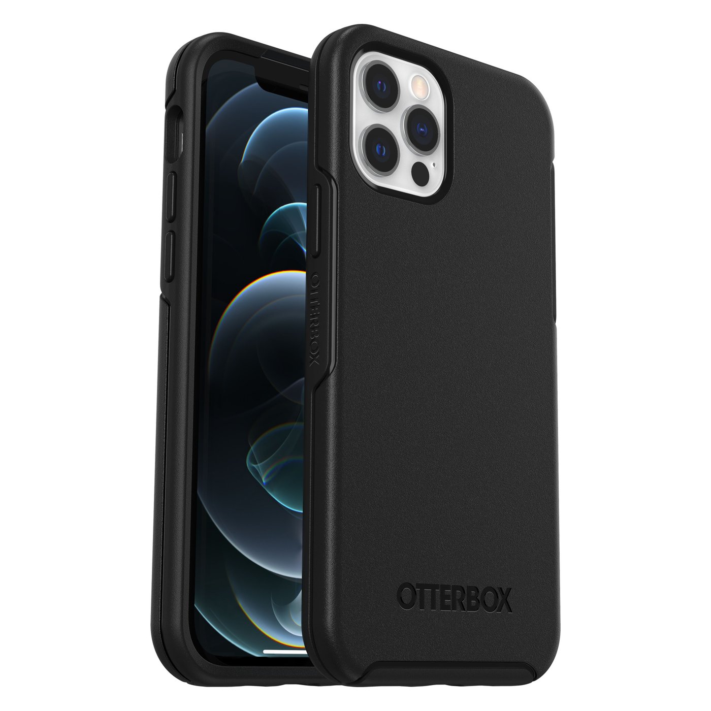 Otterbox Symmetry Tåligt skal för iPhone 12 och 12 Pro Svart