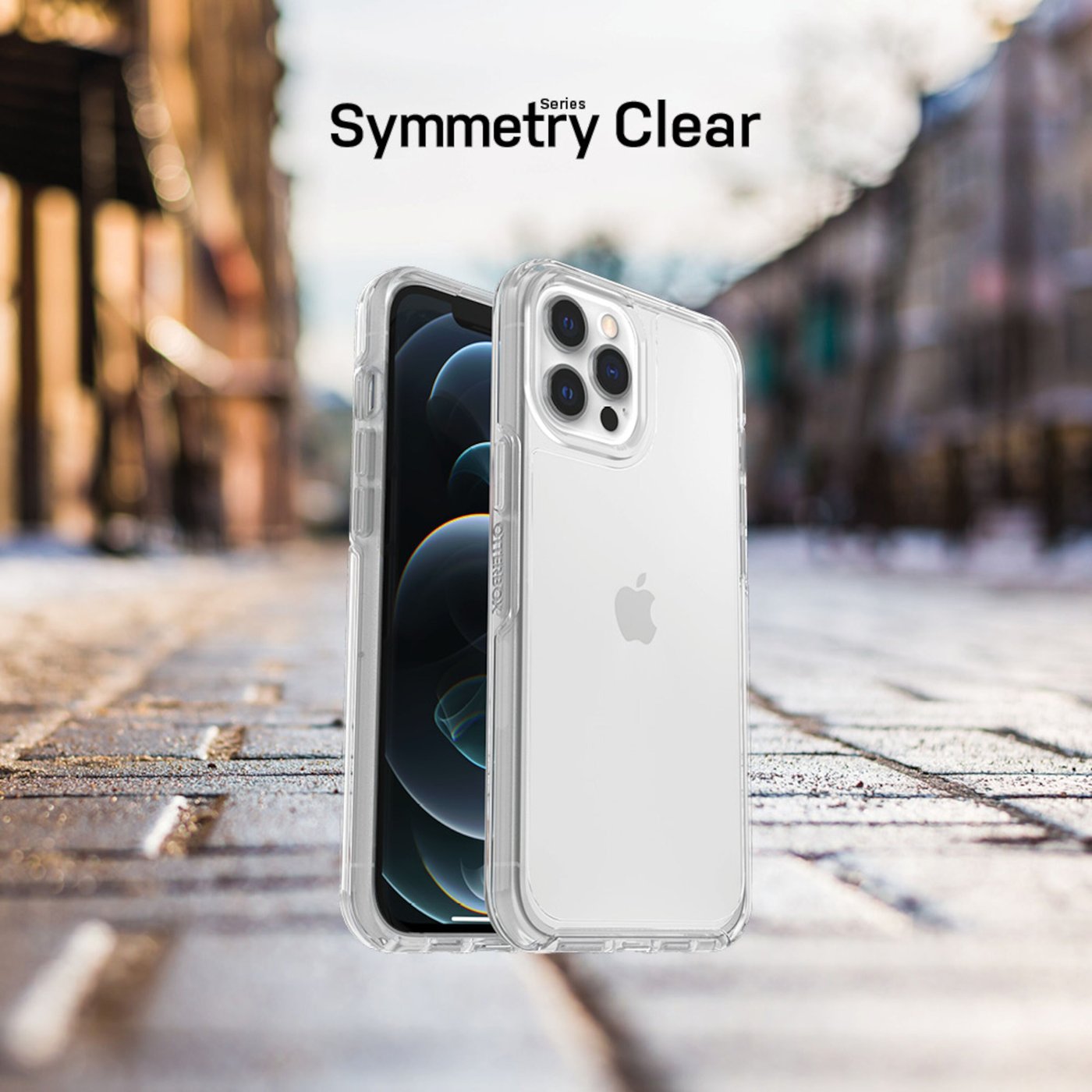 Otterbox Symmetry Tåligt skal för iPhone 12 och 12 Pro Klar
