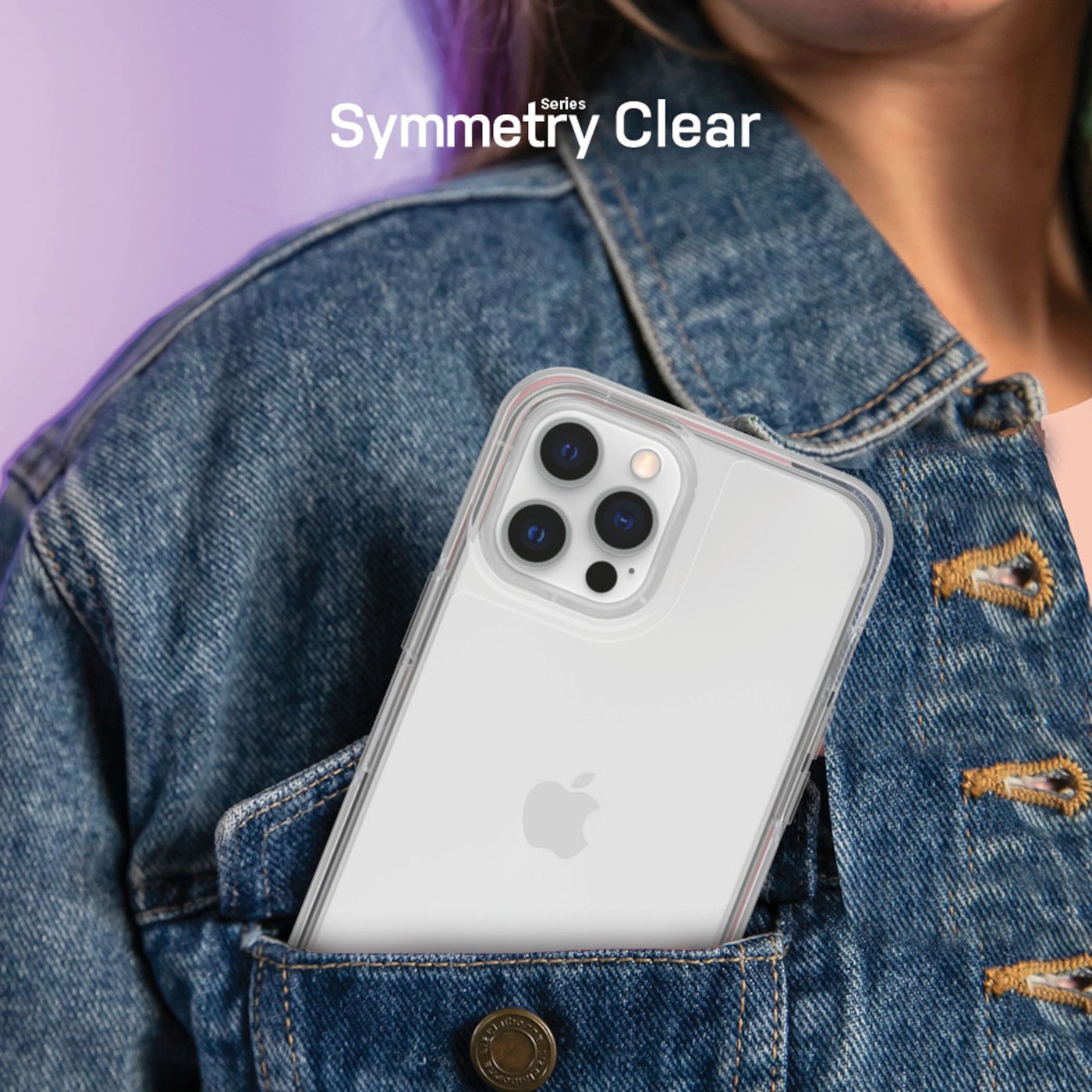 Otterbox Symmetry Tåligt skal för iPhone 12 och 12 Pro Klar